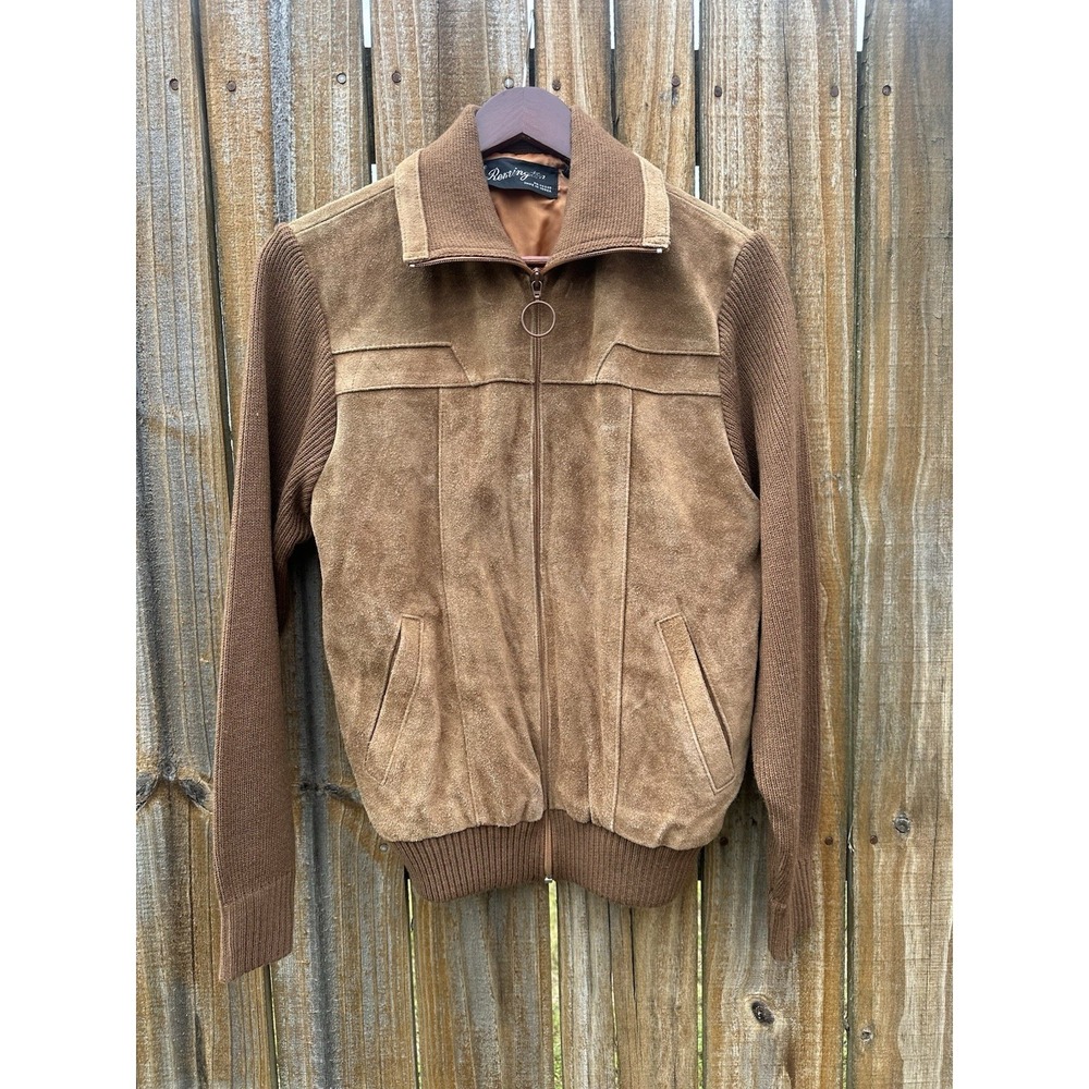 Remington Vintage Suede And Sweater Jacket Size M